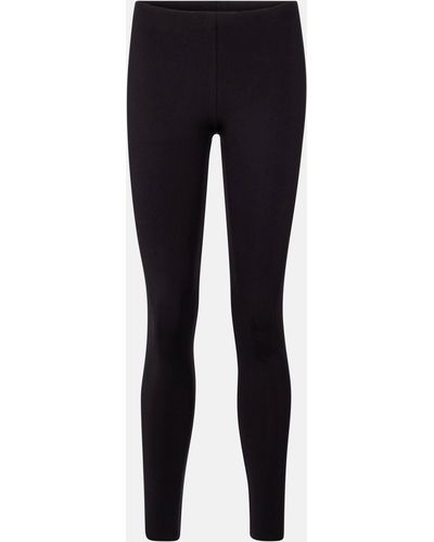The Row Woolworth Stretch-jersey leggings - Black