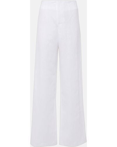 Faithfull The Brand Isotta High-rise Linen Straight Pants - White