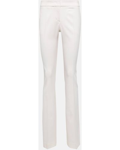 Blumarine Mid-rise Slim Pants - White