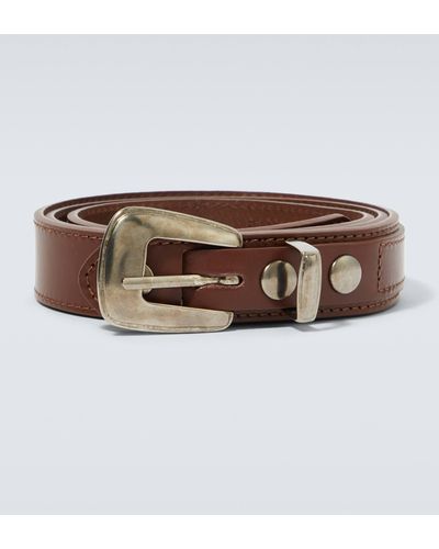 Lemaire Leather Belt - Brown