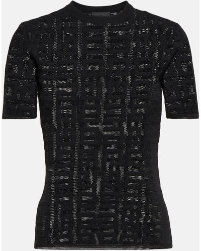 Givenchy 4g Jacquard Knit Top - Black