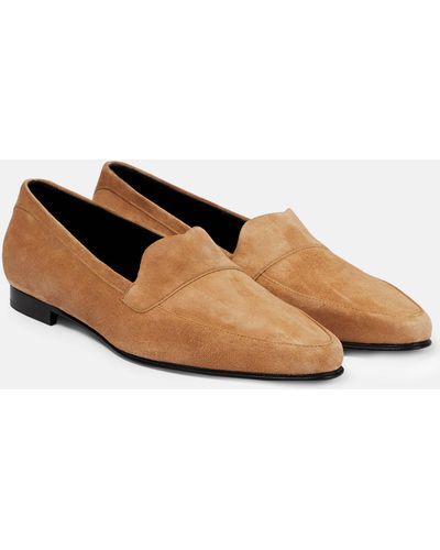 Khaite Pippen Suede Loafers - Brown