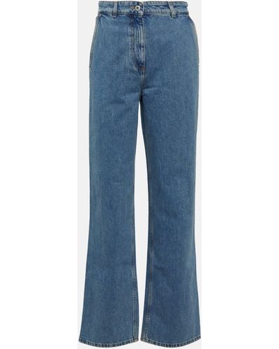 Burberry High-rise Straight Jeans - Blue