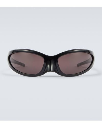 Balenciaga Oval Sunglasses - Brown