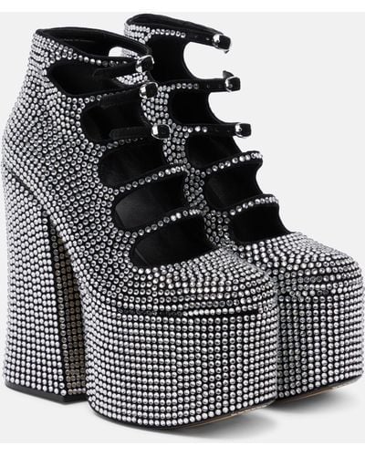 Marc Jacobs Kiki Embellished Suede Ankle Boots - Black