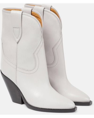 Isabel Marant Leyane Leather Ankle Boots - Multicolour