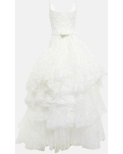Vivienne Westwood Bridal Princess Embroidered Gown - White
