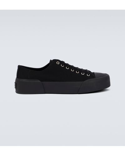 Jil Sander Canvas Sneakers - Black
