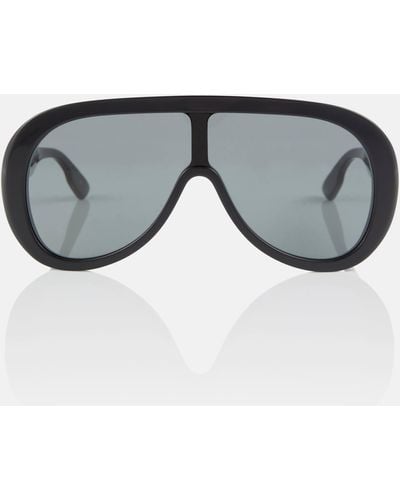 Gucci Oversized Mask Sunglasses - Grey