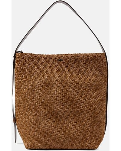 Max Mara Archetipo Large Crochet Tote Bag - Brown