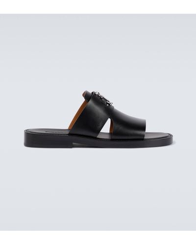 Burberry Leather Sandals - Black
