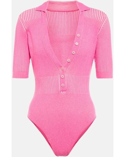Jacquemus Le Body Yauco Bodysuit - Pink