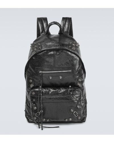Balenciaga Le Cagole Leather Backpack - Black