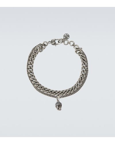 Alexander McQueen Kettenarmband - Mettallic
