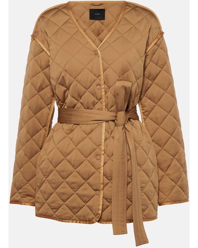 JOSEPH Jebb Quilted Jacket - Brown