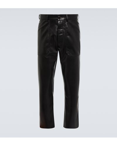 Nanushka Jasper Okobor Faux Leather Pants - Black