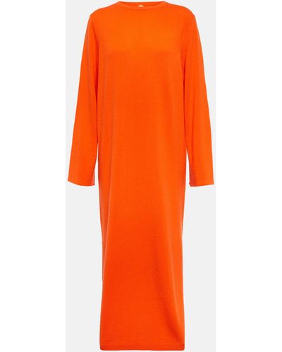 Jardin Des Orangers Wool And Cashmere Sweater Dress - Orange
