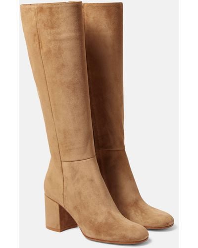 Gianvito Rossi Joelle Suede Knee-high Boots - Brown
