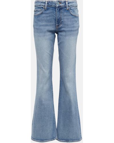 Ganni Mid-rise Flared Jeans - Blue