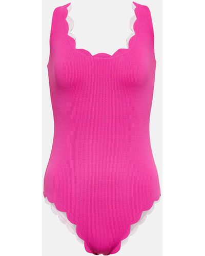 Marysia Swim Scalloped Swimsuit - Pink