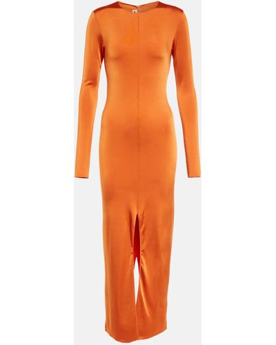 Marni Jersey Midi Dress - Orange