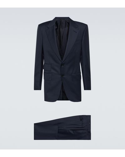 Tom Ford Atticus Wool Suit - Blue