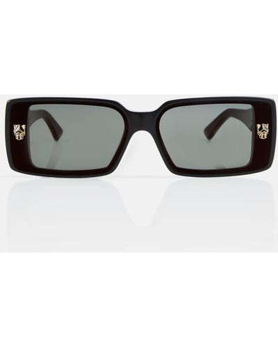 Cartier Embellished Square Sunglasses - Black