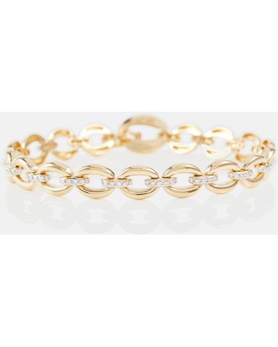 Nadine Aysoy Catena 18kt Gold Bracelet With Diamonds - Metallic