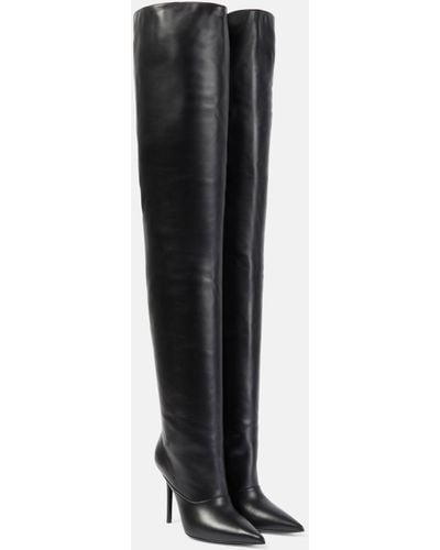 David Koma Leather Over-the-knee Boots - Black
