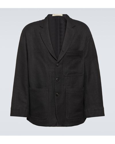 Visvim Wool And Linen Jacket - Black