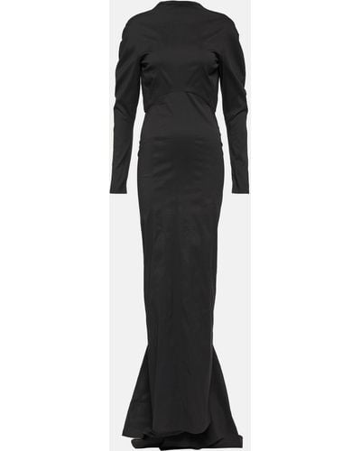 Alaïa Embellished Taffeta Gown - Black