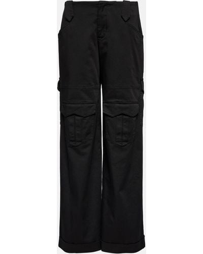 Tom Ford Cotton-blend Gabardine Cargo Pants - Black