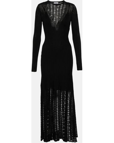 Gabriela Hearst Maia Knit Silk Dress - Black