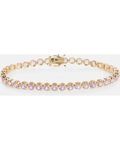 Mateo 14kt Gold Tennis Bracelet With Sapphires - Metallic