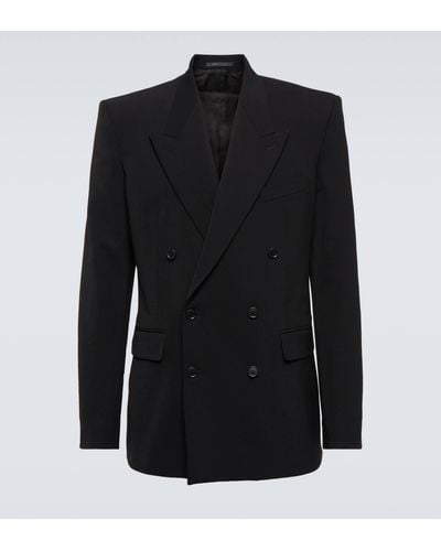 Balenciaga Double-breasted Blazer - Black