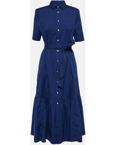 Polo Ralph Lauren Cotton Shirt Dress - Blue
