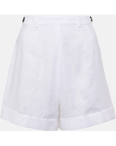 Loro Piana Linen Shorts - White