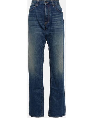 Nili Lotan Taylor Mid-rise Straight Jeans - Blue
