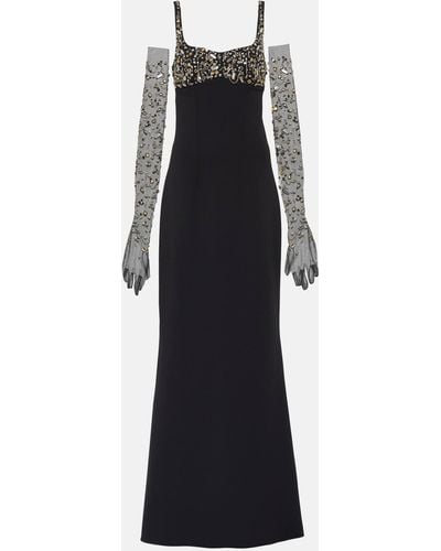 Safiyaa Beatriz Embellished Gown - Black