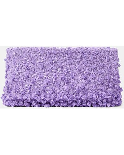 Dries Van Noten Embellished Clutch - Purple