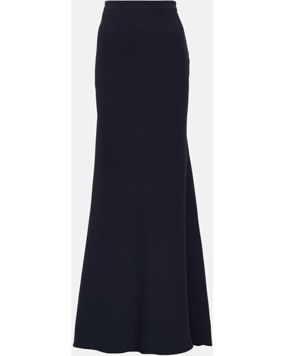 Valentino High-rise Silk Maxi Skirt - Blue