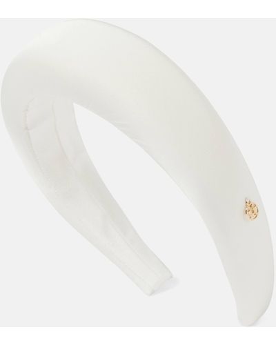Maison Michel Bridal Miwa Taffeta Headband - White