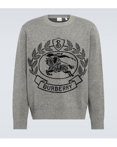 Burberry Irving Wool Sweatshirt - Grey