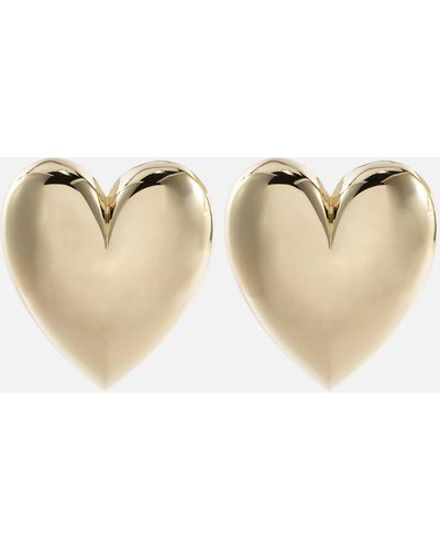 Jennifer Fisher Puffy Heart 10kt Gold-plated Earrings - Natural
