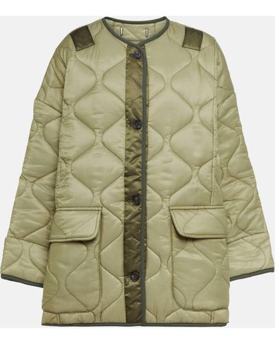 Frankie Shop Teddy Oversized Quilted Jacket - Green
