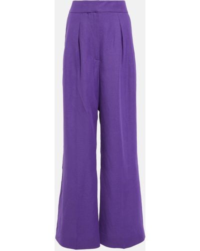 Jacquemus Plidao Wide-leg Pants - Purple