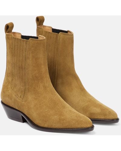 Isabel Marant Delena Suede Ankle Boots - Brown