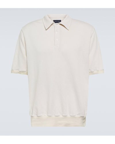 Les Tien French Cotton Terry Polo Shirt - White