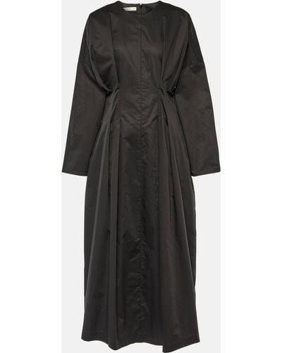 Co. Gathered Tton Midi Dress - Black