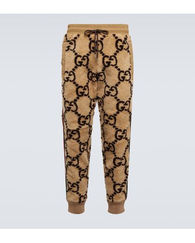 Gucci GG Jacquard sweatpants - Brown